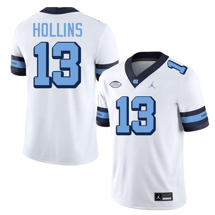Mack Hollins UNC Jerseys,North Carolina Tar Heels #13 Mack Hollins Football Jerseys-Throwback White